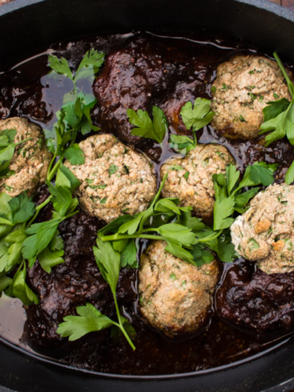 Oxtail, beer & honey stew